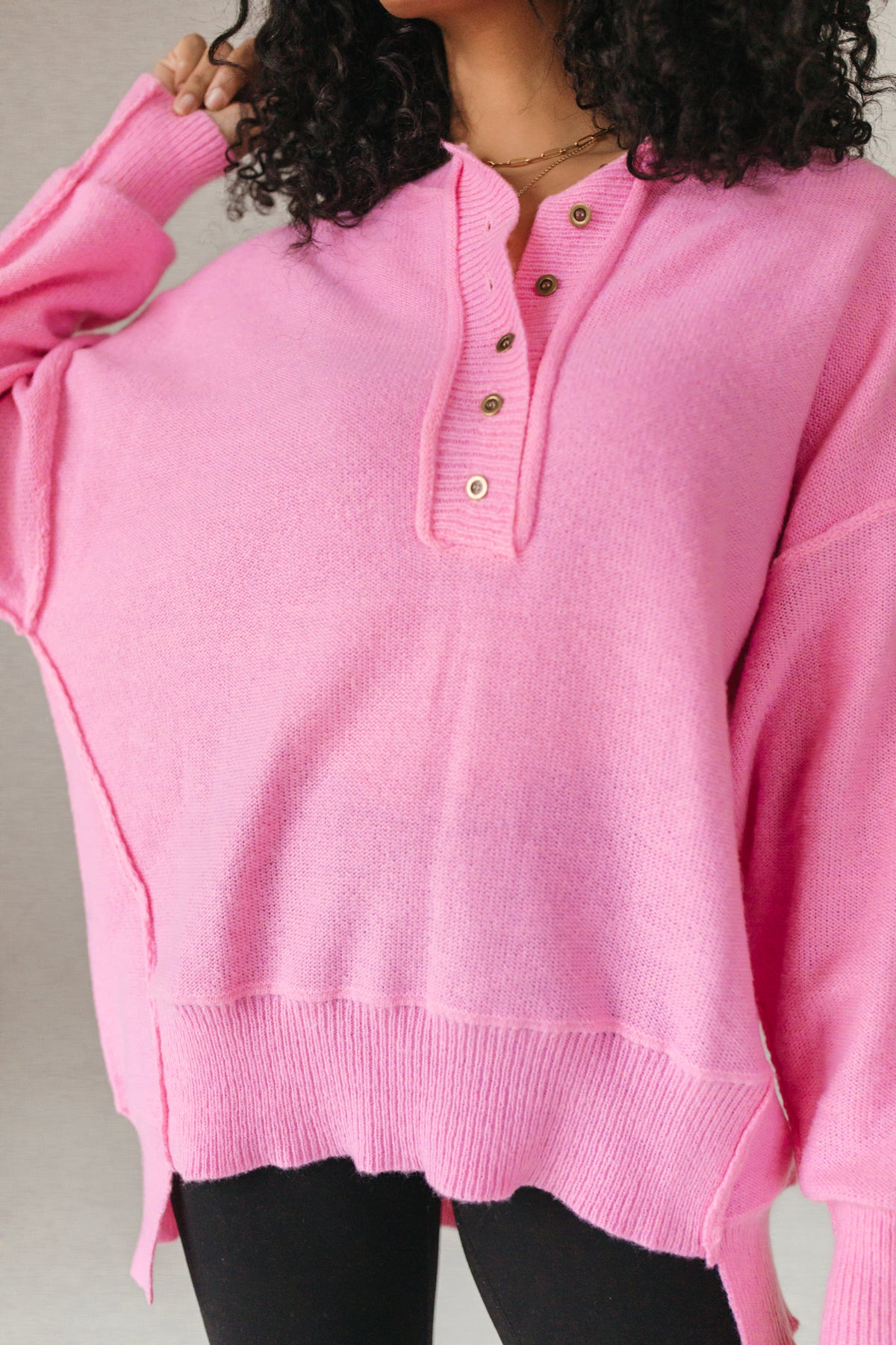 Kayla Bubblegum Sweater, Alternate, Color, Bubblegum