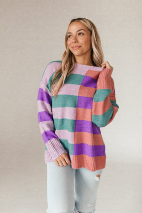 Kathryn Striped Sweater, Alternate, Color, Multi