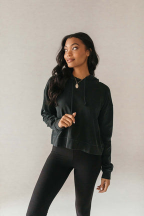 Everyday Black Hoodie, alternate, color, Black