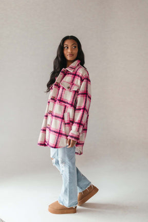 Regina Plaid Jacket, alternate, color, Ivory Multi
