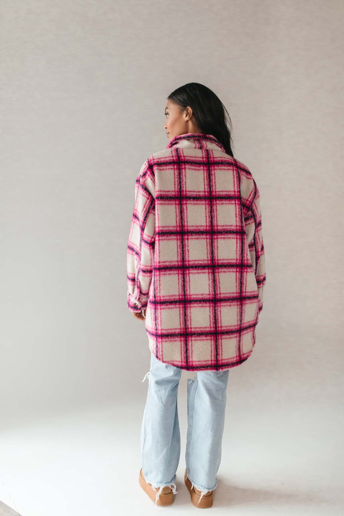 Regina Plaid Jacket, alternate, color, Ivory Multi