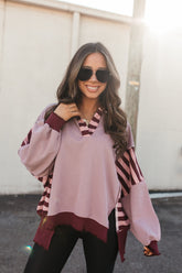 Jaclyn Pullover, alternate, color, Berry