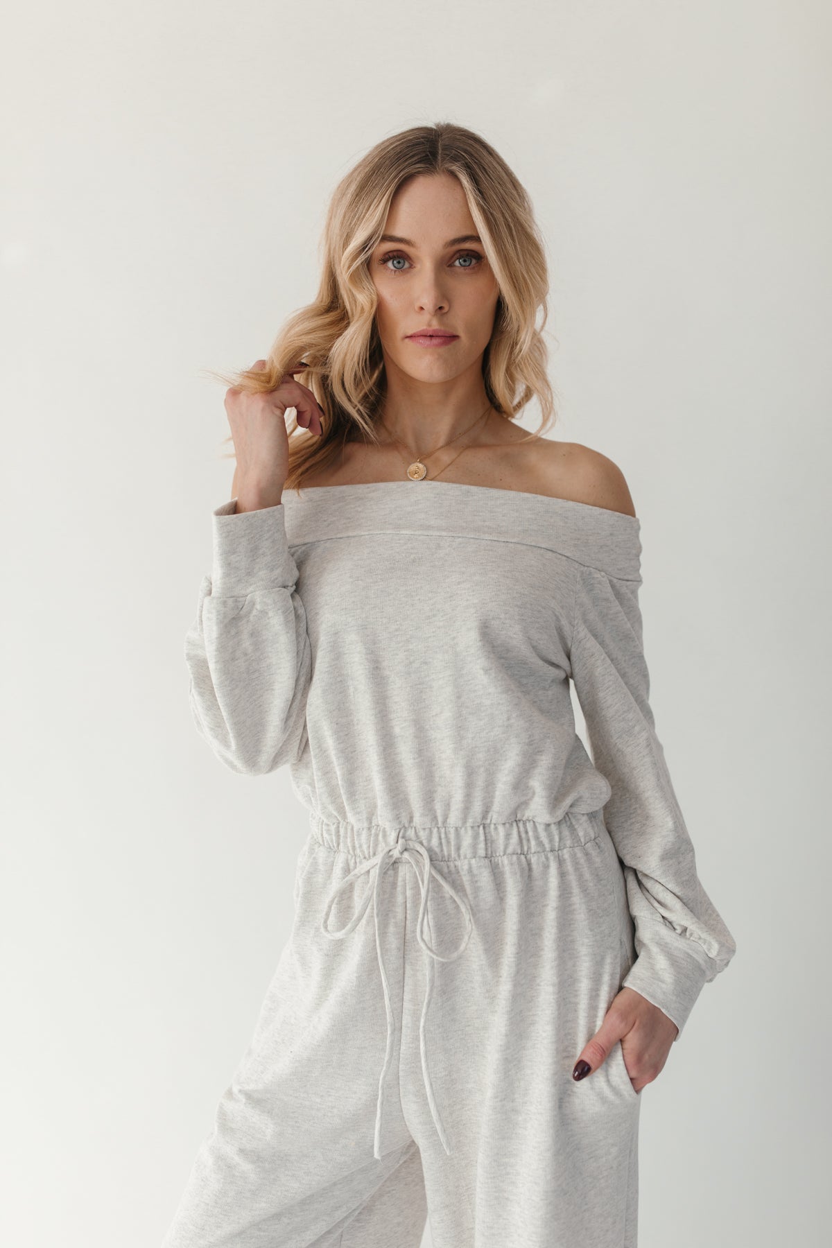 Tyler Jumpsuit, alternate, color, Heather Gray