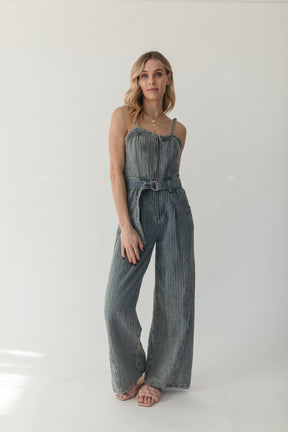 Melissa Jumpsuit, alternate, color, Light Denim