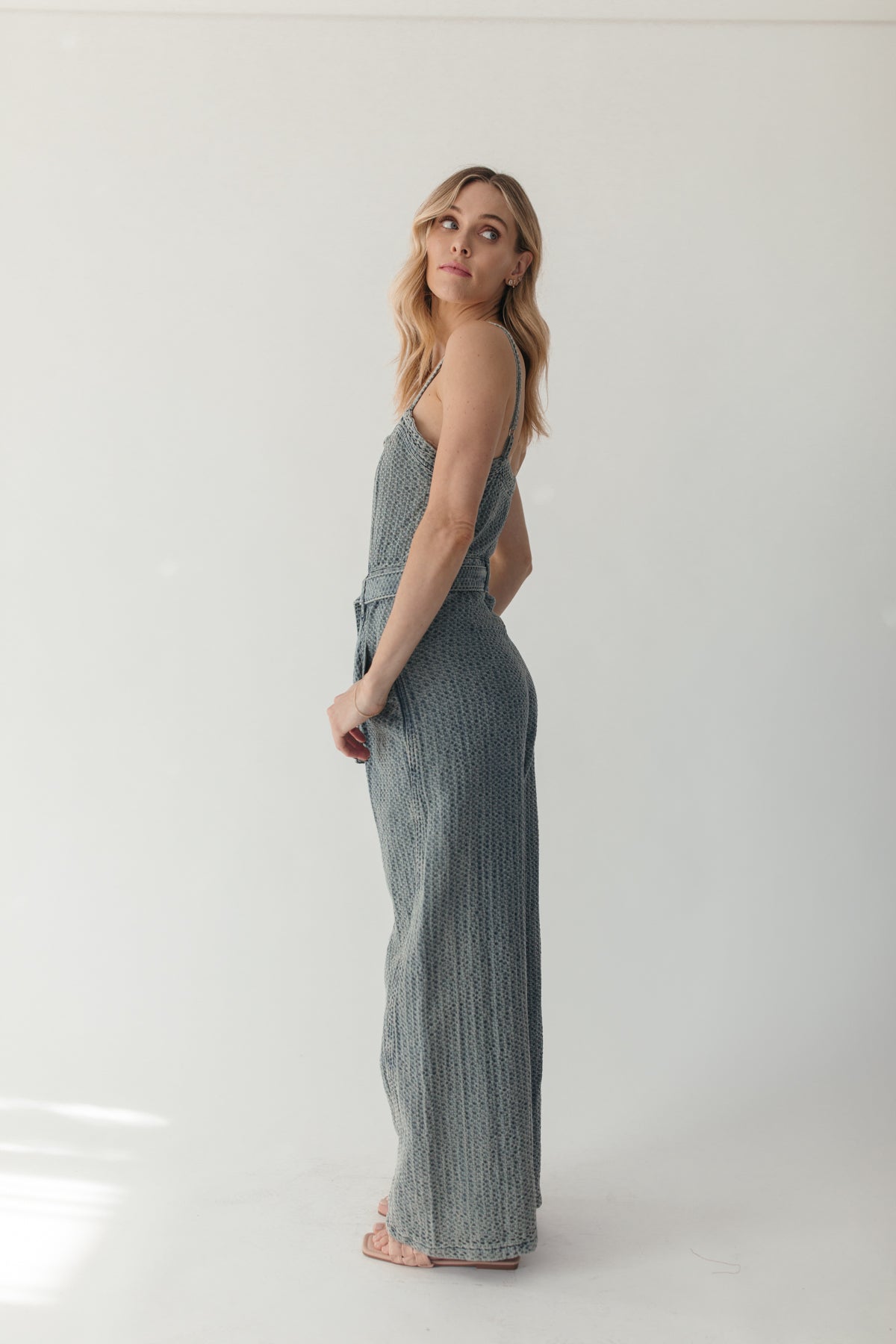 Melissa Jumpsuit, alternate, color, Light Denim