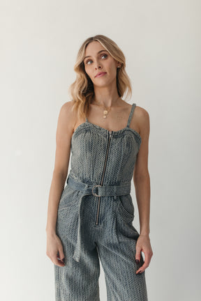 Melissa Jumpsuit, alternate, color, Light Denim