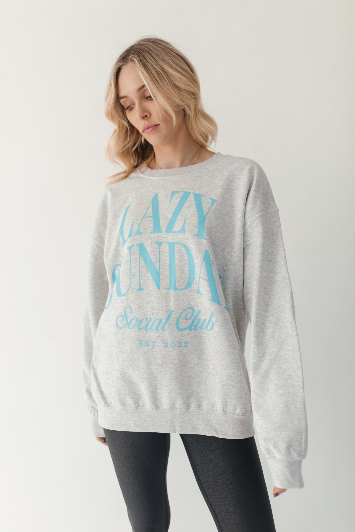 Lazy Sunday Sweatshirt, alternate, color, Light Heather Gray