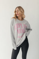 Airplane Mode Gray Sweatshirt, alternate, color,  Light Heather Gray