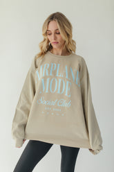 Airplane Mode Sweatshirt, alternate, color, Beige