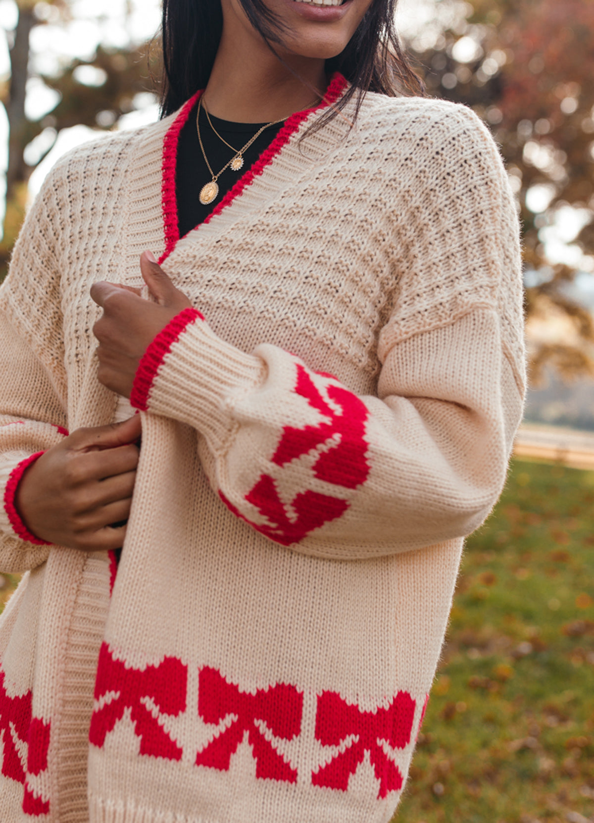 Katarina Cardigan, alternate, color, Beige