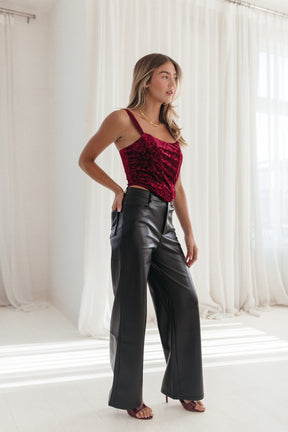 Aubrey Corset Top, alternate, color, Wine