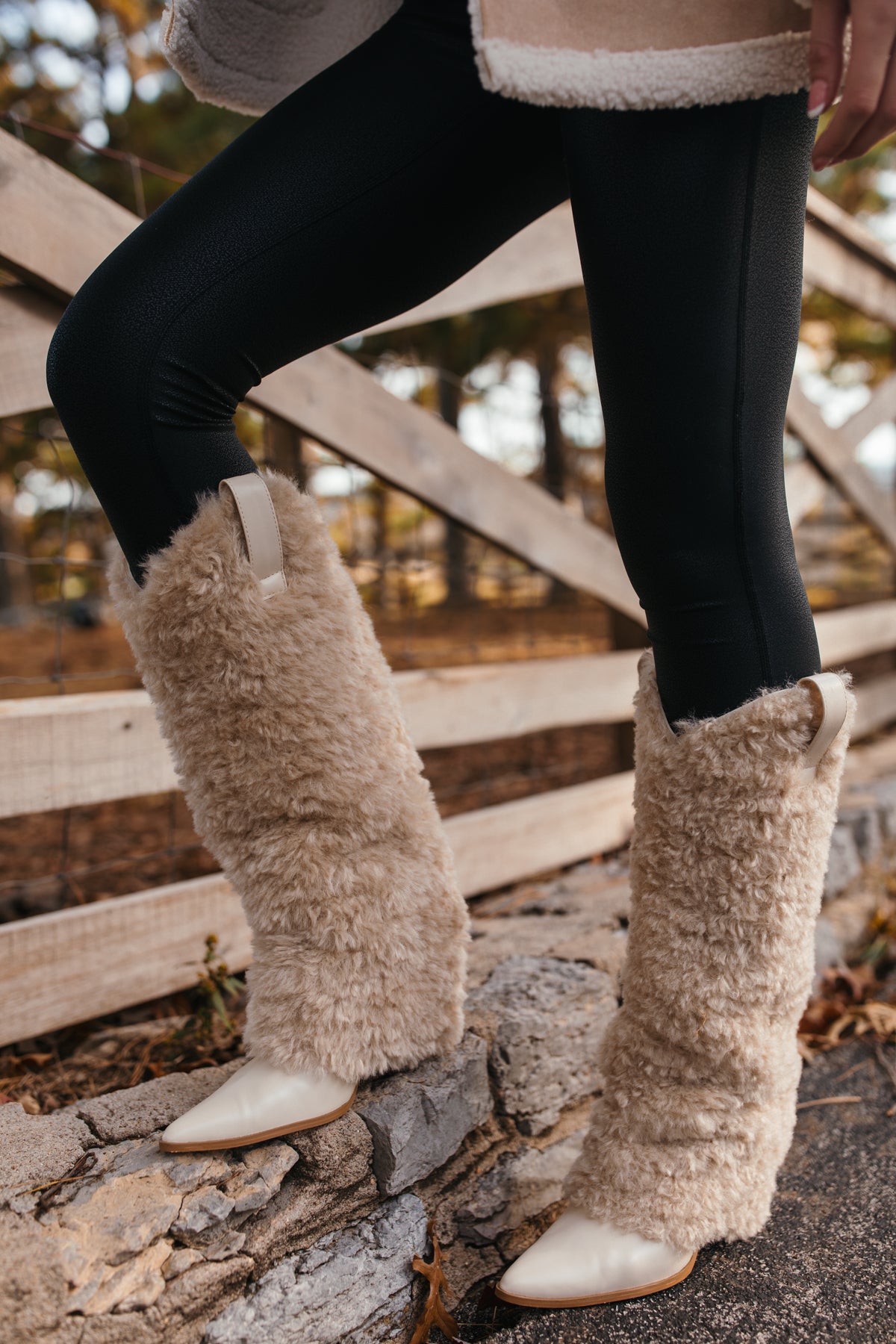 Shiloh Faux Fur Boots, alternate, color, Taupe