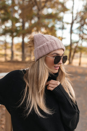 Monica Beanie, alternate, color, Blush