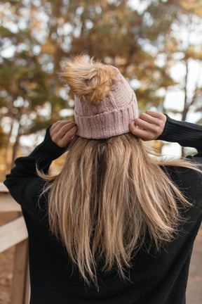 Monica Beanie, alternate, color, Blush