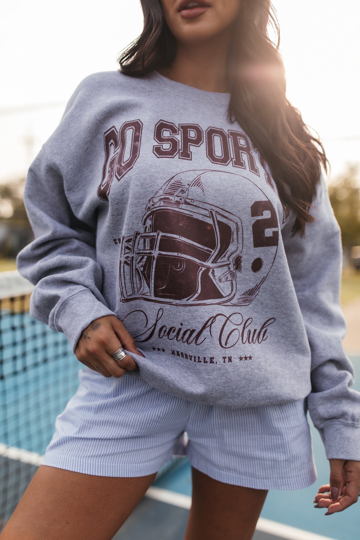 Go Sports Sweatshirt, alternate, color, Heather Gray