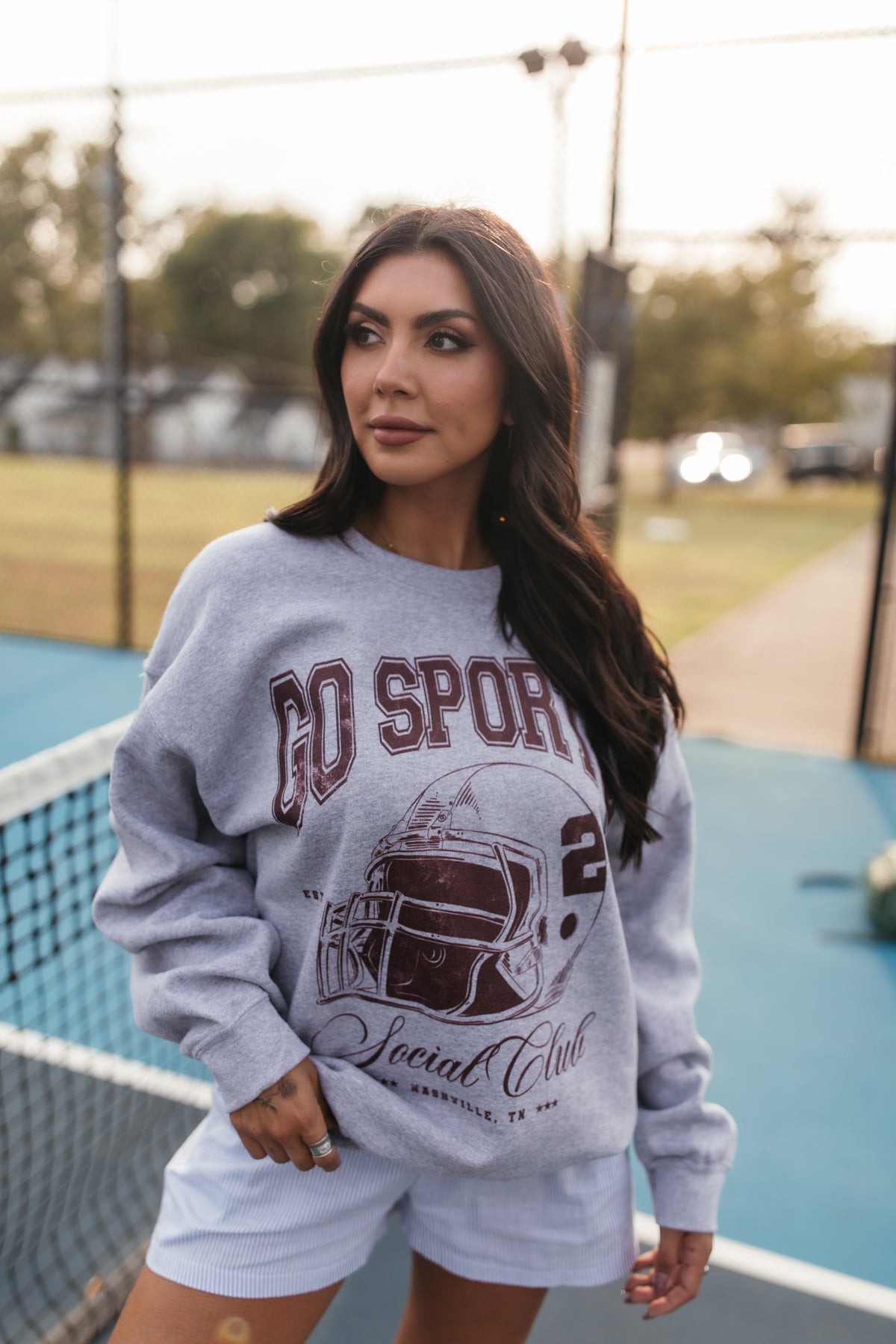 Go Sports Sweatshirt, alternate, color, Heather Gray