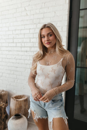 Alexis Nude Lace Top