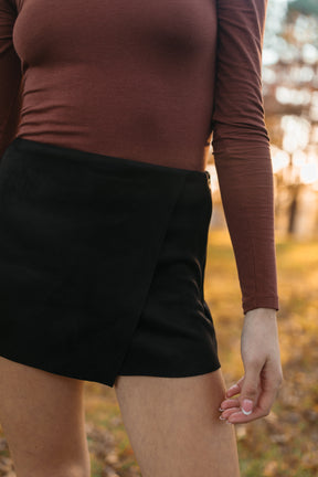 Shelby Black Skort, alternate, color, Black