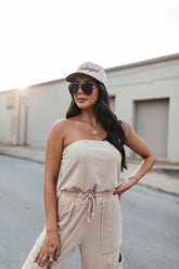 Stella Tan Jumpsuit, alternate, color, Tan