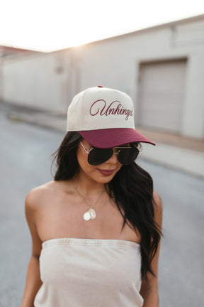 Unhinged Hat, alternate, color, Burgundy