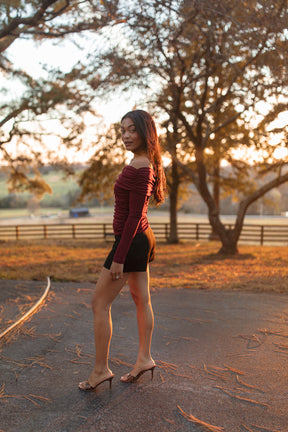 Sophia Top, alternate, color, Burgundy