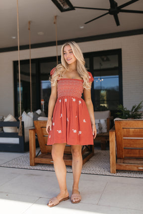 Isabella Burnt Orange Dress, alternate, color, Burnt Orange