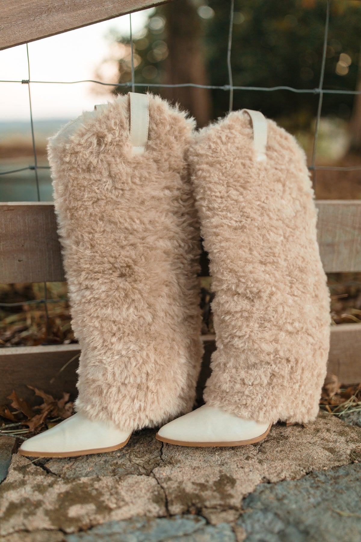 Shiloh Faux Fur Boots, alternate, color, Taupe