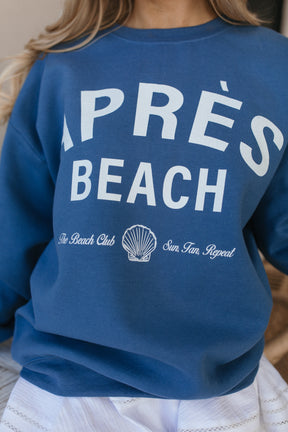 Après Beach Sweatshirt, alternate, color, Ocean Blue