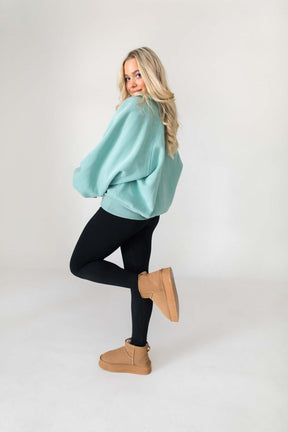Charlie Teal Pullover, Alternate, Color, Teal 