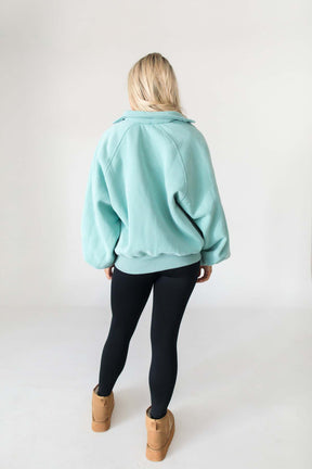 Charlie Teal Pullover, Alternate, Color, Teal 