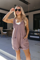 Alessandra Mauve Shortalls, Alternate, Color, Mauve