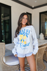 Amalfi Coast Sweatshirt, Alternate, Color, Light Heather Gray