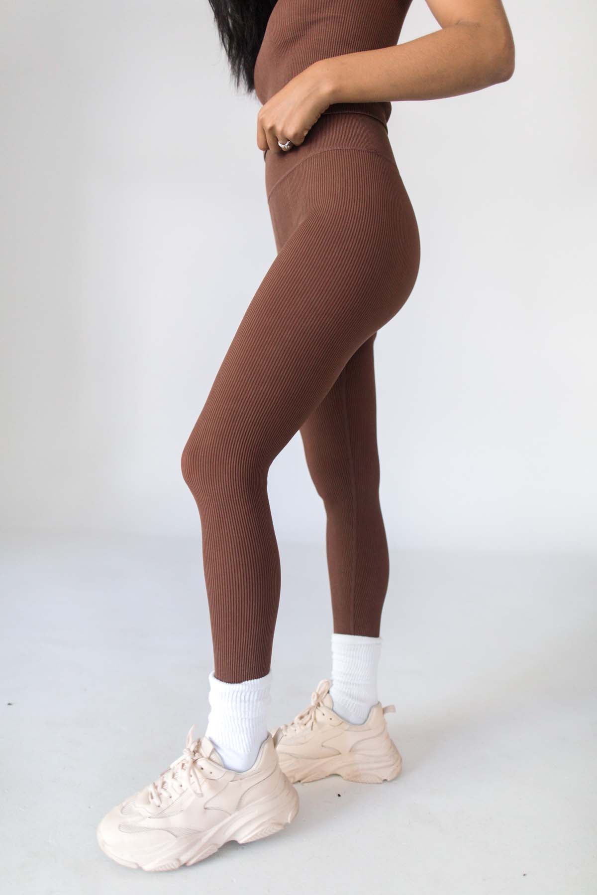 Laney Stretch Leggings, Alternate, Color, Rust