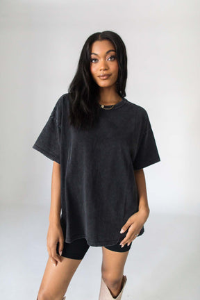 Casey Black Tee, Alternate, Color, Black