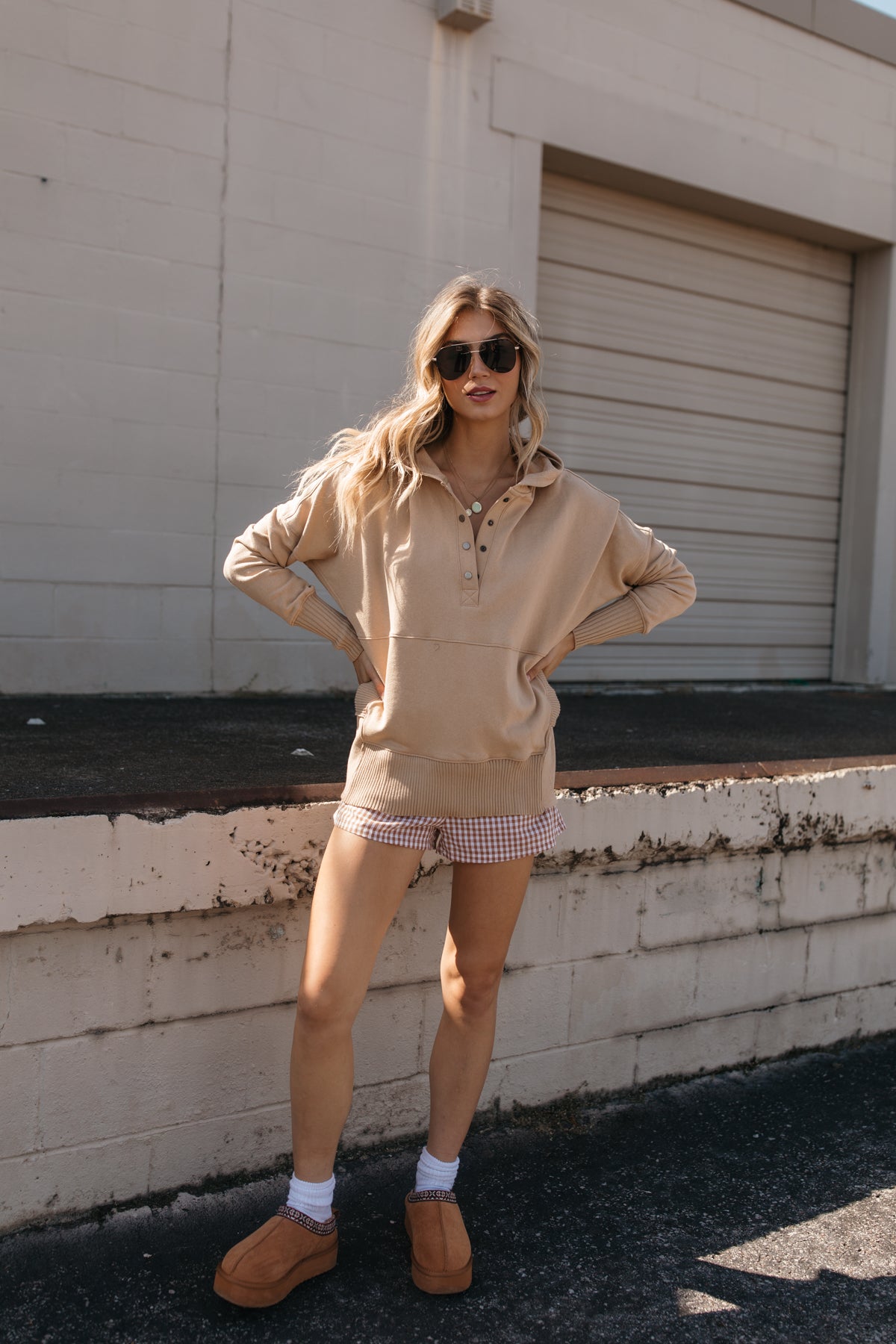 Baylee Taupe Hoodie, alternate, color, Taupe