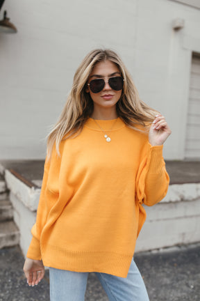 Jocelyn Sweater, alternate, color, Neon Orange