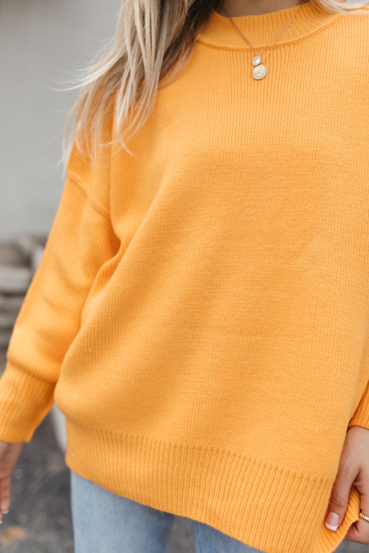 Jocelyn Sweater, alternate, color, Neon Orange