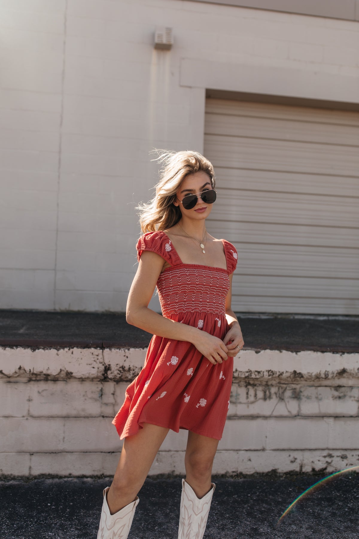 Isabella Burnt Orange Dress, alternate, color, Burnt Orange