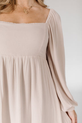 Everett Dress, Alternate, Color, Taupe