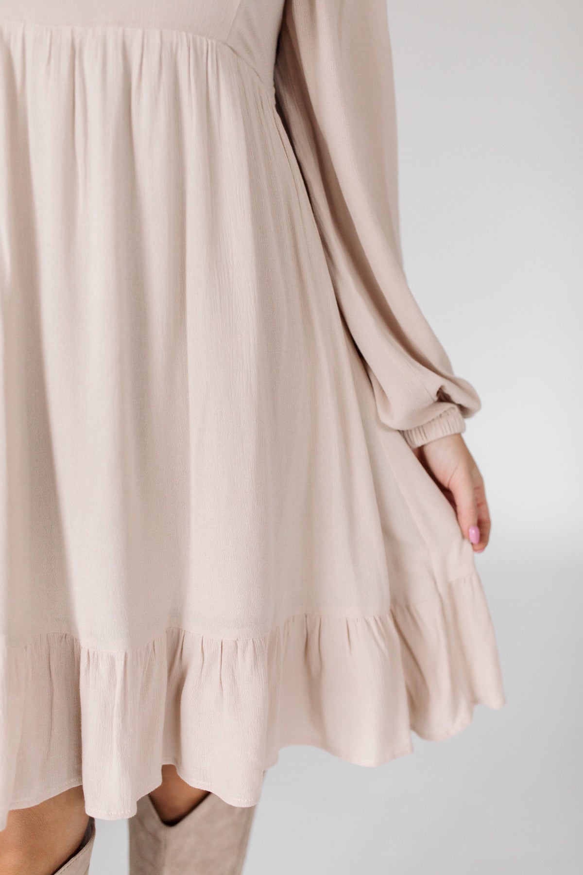 Everett Dress, Alternate, Color, Taupe