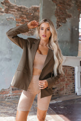 Chandler Blazer, Alternate, Color, Olive