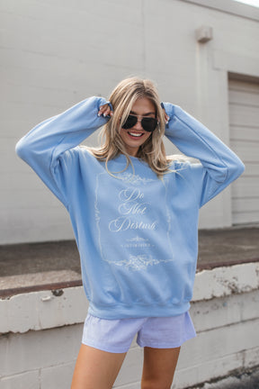 Do Not Disturb Sweatshirt, alternate, color, Blue