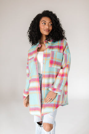 Mckenzie Plaid Coat, alternate, color, Multi