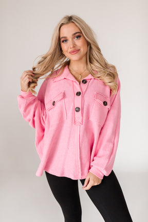 Willow Oversized Bubblegum Top, alternate, color, Bubblegum