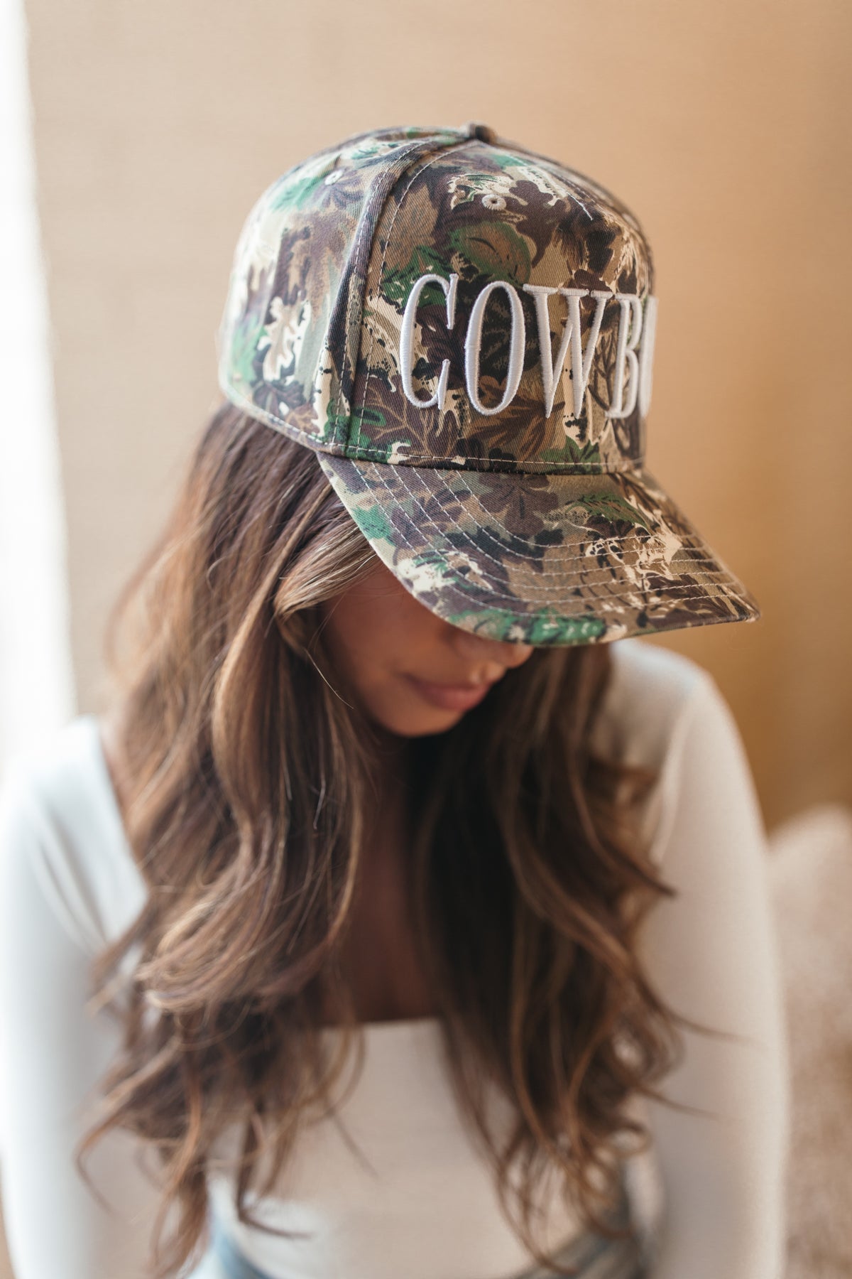 Camo Cowboy Hat, alternate, color, Camouflage