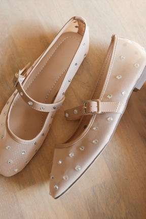 Elaine Ballet Flats, alternate, color, Nude