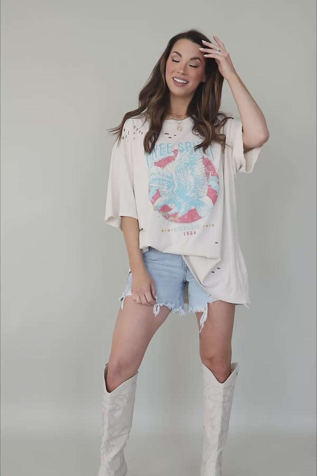 Free Spirit Distressed Graphic, product video thumbnail