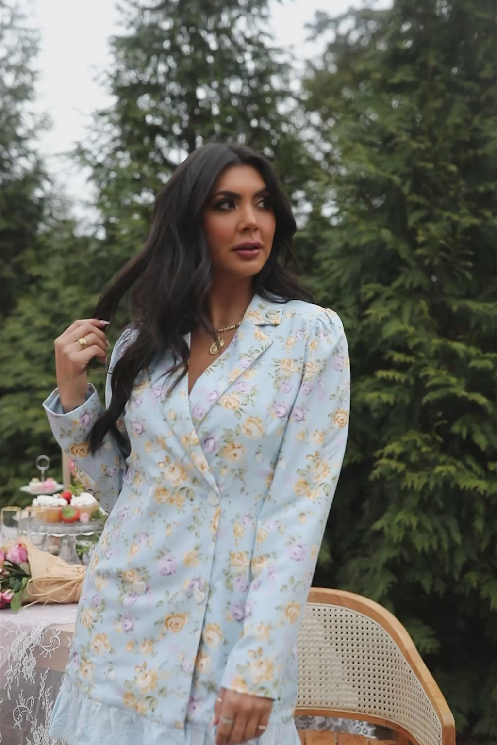 Floral Blazer Dress, product video thumbnail