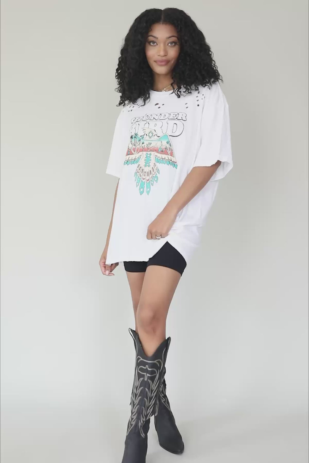 Thunder Bird Distressed Graphic, product video thumbnail