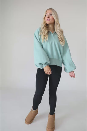 Charlie Teal Pullover, product video thumbnail